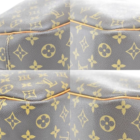 LOUIS VUITTON LV Logo Deauville Hand Bag Monogram Leather Brown M47270 82EF761 - Picture 7 of 14